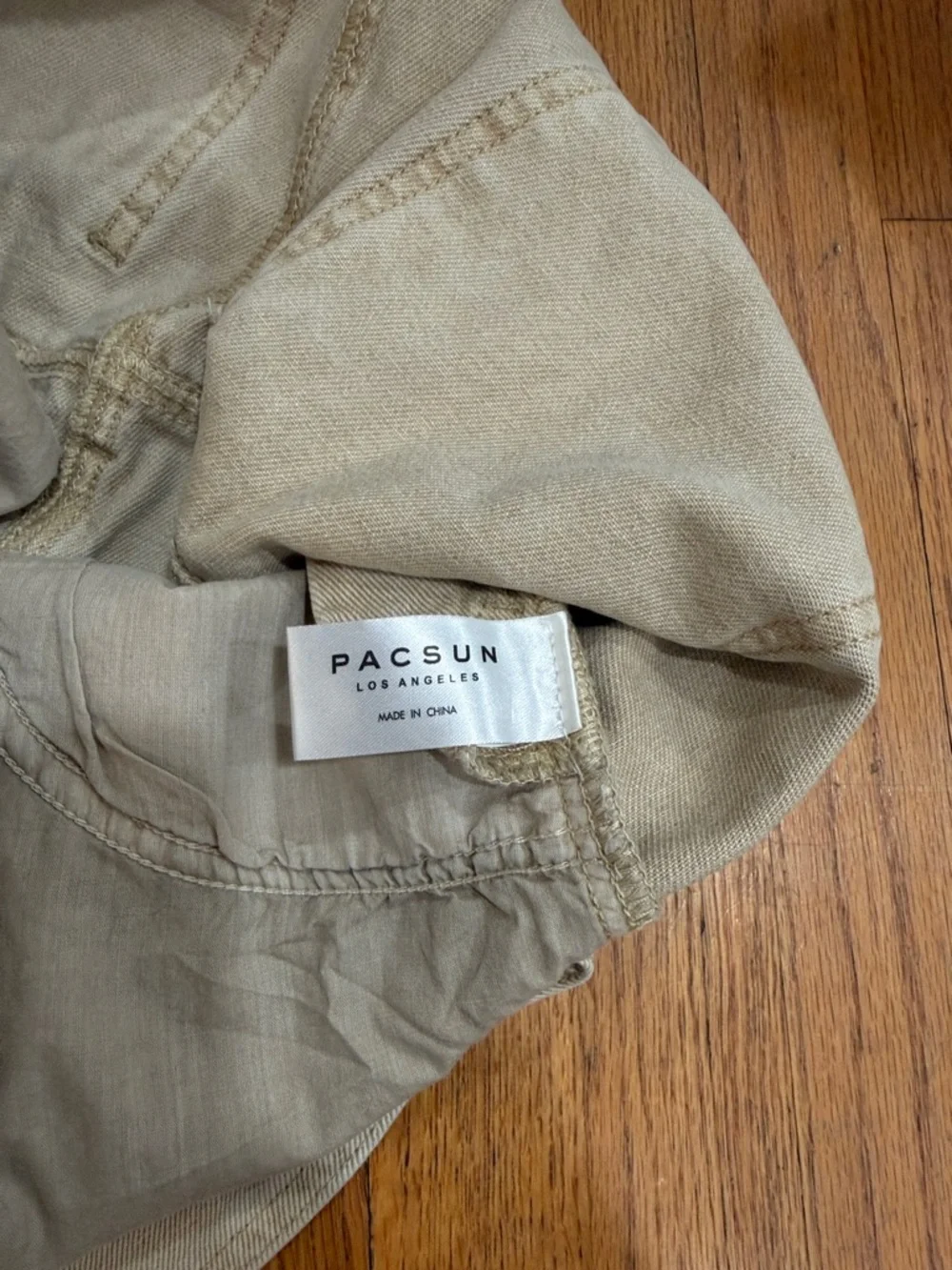 PacSun Tan Denim Overall Dress with Adjustable Straps - Picture 4 of 5